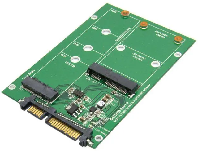 Alt view image 6 of 7 - Vszerda 2 in 1 Mini SATA mSATA SSD NGFF SATA SSD to 2.5" SATA 3.0 III Hard Disk PCB Converter Adapter with SATA to USB 3.0 Data Cable