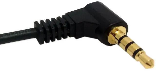 Alt view image 3 of 7 - Vszerda Headphone/Audio Extension Cable,4 Pole 3.5mm Male to 3.5mm Female Audio Stereo Headphone 90 Degree Angled Extension Cable 10cm