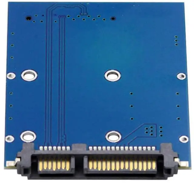 Alt view image 7 of 7 - Vszerda Mini PCI-E mSATA SSD to SATA 3.0 22Pin 2.5" HDD Hard Disk PCBA Adapter