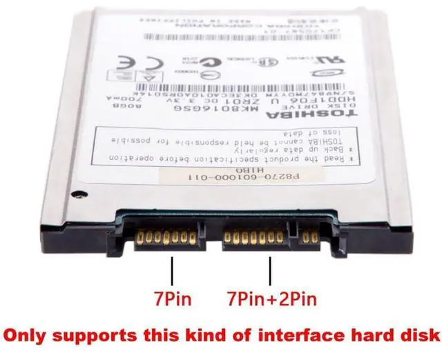 Alt view image 2 of 7 - Vszerda 1.8" Micro SATA 16Pin to 2.5" SATA 22Pin PCB Converter Adapter for SSD HDD Hard Disk Drive with Extral USB Power Cable