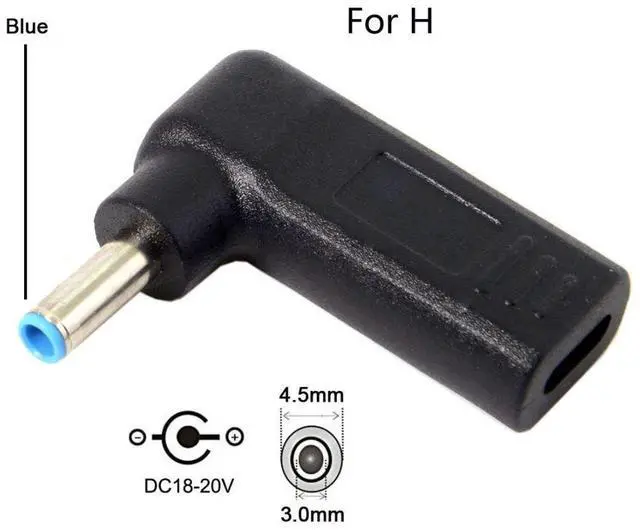 Alt view image 2 of 7 - Vszerda USB 3.1 Type C USB-C to DC 4.5mmx3.0mm Adapter Emulator Trigger 90 Degree Angled