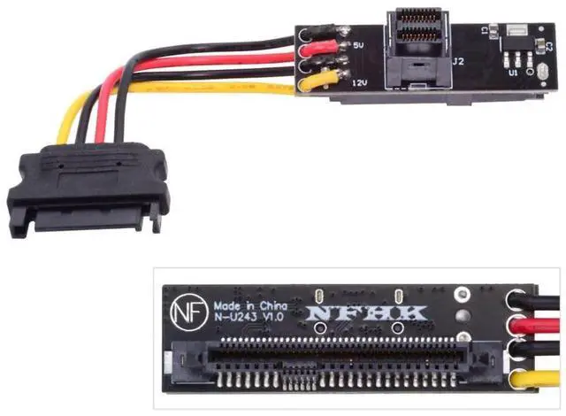 Main image of Vszerda U.2 U.3 SFF-8639 SSD to SFF-8643 PCB Adapter Card with 5V/12V SATA Power Cable