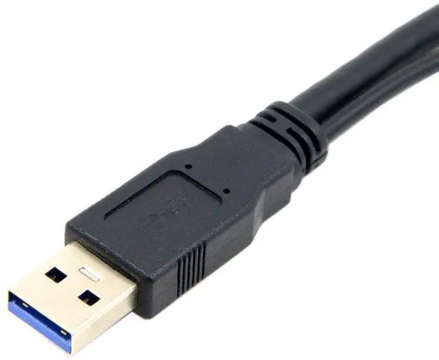 Alt view image 6 of 7 - Vszerda USB 3.0 Splitter Y Cable USB 1 Male to 2 Female Extra Power Data Extension Cable for 2.5" Mobile Hard Disk