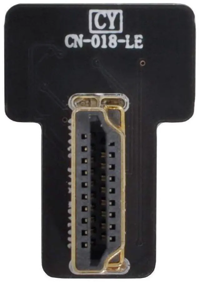 Alt view image 2 of 5 - Vszerda FPC 20Pin HDMI Flat Male 90 Degree Left Angled Connector for Ribbon Cable,Raspberry Pi, GoPro,Mini Display, Drone, Camera, Gimbal