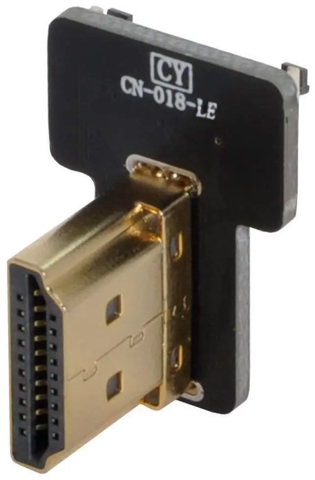 Alt view image 4 of 5 - Vszerda FPC 20Pin HDMI Flat Male 90 Degree Left Angled Connector for Ribbon Cable,Raspberry Pi, GoPro,Mini Display, Drone, Camera, Gimbal