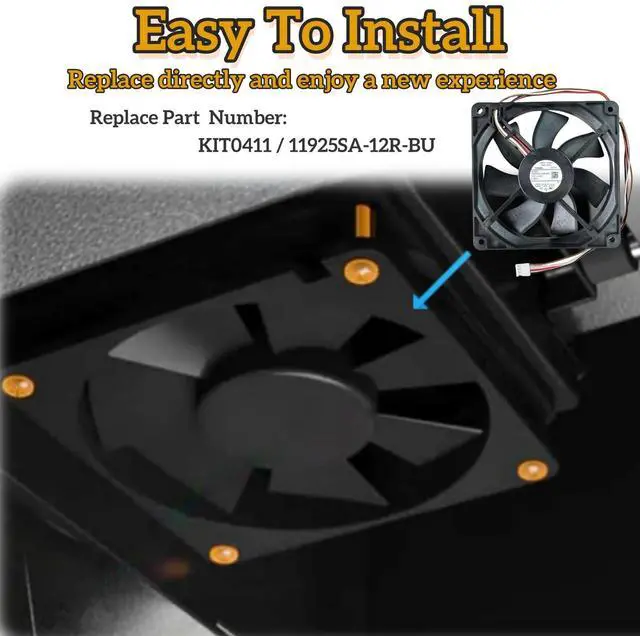 Alt view image 7 of 7 - 11925SA-12R-BU KIT0411 Pellet Grill Induction Fan Motor, 12V DC, 0.86A, 5.51 Inches, Compatible with Traeger D2 Pro 575 780, Ironwood 650 885, Silverton 620 810 Grills, Easy to Install