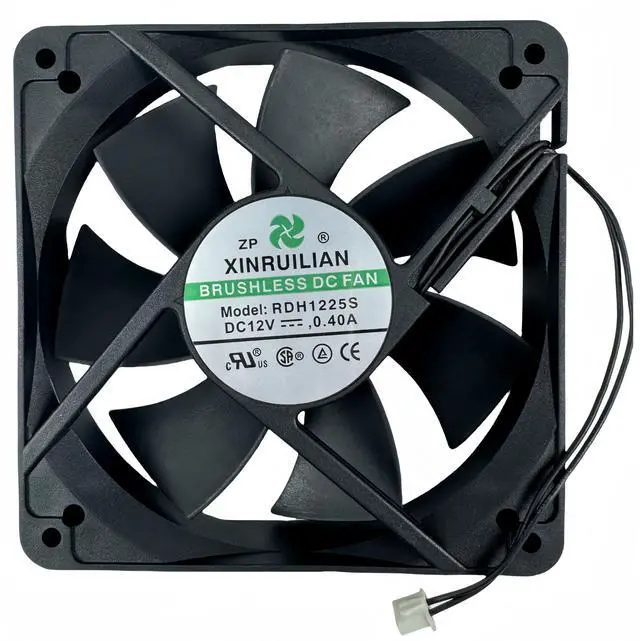 Main image of for RDH1225S XINRUILIAN BRUSHLESS DC Fan, 12V 0.40A 120x120x25mm 2-Wire Chassis Cooling Fan