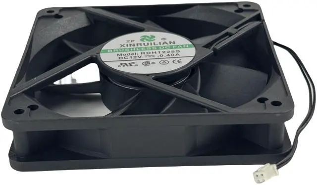 Alt view image 4 of 7 - for RDH1225S XINRUILIAN BRUSHLESS DC Fan, 12V 0.40A 120x120x25mm 2-Wire Chassis Cooling Fan