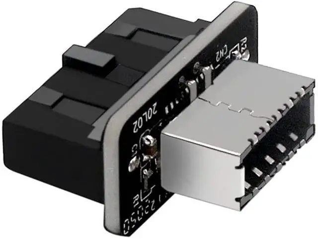Main image of Vszerda USB Front Panel Adapter, Vertical USB 3.1 Front Panel Socket Key-A Type-E to 3.0 19/20Pin Header Adapter
