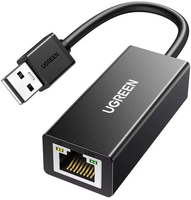 Main image of UGREEN USB to Ethernet Adapter, 10/100 Mbps Network Adapter, with AX88772D Chip, RJ45 Wired LAN Dongle for Laptop, Compatible with Nintendo Switch MacBook Chromebook Windows macOS Linux (Not for Wii)