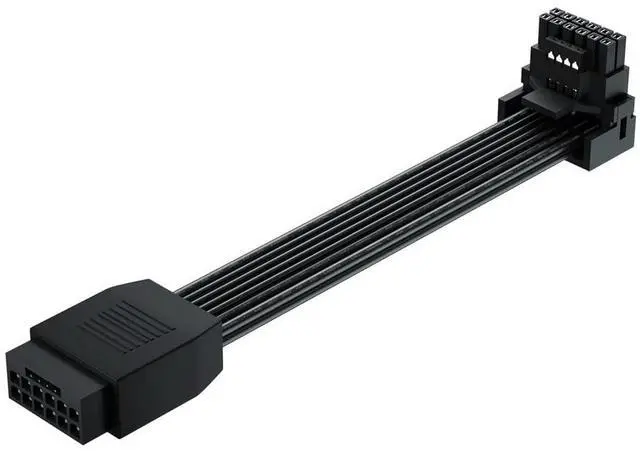 Main image of BUCIER PCI-e 5.0 12VHPWR 16Pin Right Angle Adapter Female to Male Extension Cable, 16AWG 600W 12VHPWR 90 Degree Adapter for Graphic Card GPU 12+4pin RTX 3090Ti 4070Ti 4080 4090 (Type A)