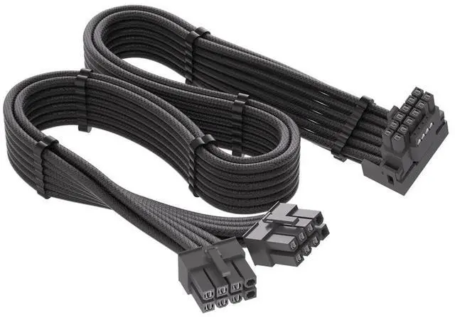 Main image of 12VHPWR 90 Degree Adapter for C.orsair PCIE 5.0 16AWG 600W 12VHPWR Adapter Dual 8 Pin PCIe to 16 Pin 12+4 Pin for RTX 4090 4080 3090TI 4070Ti Graphics Card GPU, ONLY for C.orsair Power Supply (Type B)