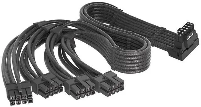 Main image of Vszerda 12VHPWR 90 Degree Right Angle Adapter for Corsair 12VHPWR 16AWG 600W PCIE 5.0 12+4 16 Pin for RTX 4090 4080 3090TI 4070Ti GPU, 4X 8 Pin ONLY for Corsair Modular Power Supply (Type B)