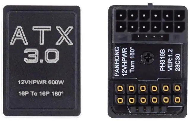 Alt view image 3 of 7 - Vszerda ATX3.0 PCI-E 5.0 12VHPWR 16Pin Power Modular Change Direction Adapter UP Angled 360 Degree for 4080 5090TI Graphics Card