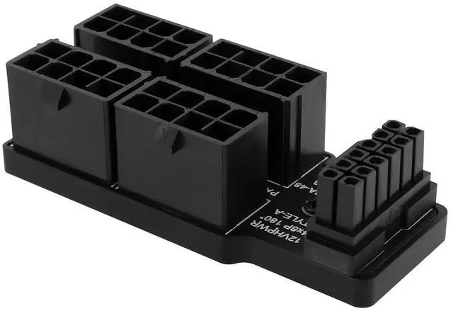 Main image of Vszerda 12VHPWR 16 Pin to 4X 8 Pin 600W GPU Power Connector, PCIe 5.0 ATX 3.0 180 Degree Adapter for 12+4pin RTX 4090 3090Ti Graphic Card (Type A)