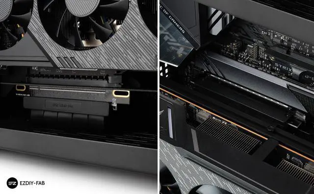 Alt view image 5 of 7 - BUCIER [20cm] PCIE 3.0 16x Extreme High Speed Riser Cable PCI Express Port GPU Extension Card-Straight Connector