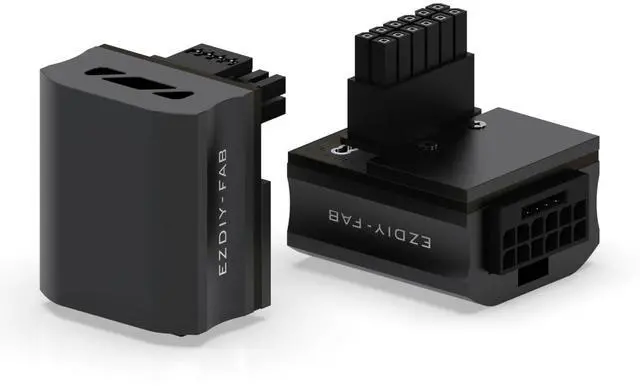 Main image of 12VHPWR 12+4 Pin Angle Connector Power Adapter for RTX40' Series Graphics Card, Supports 600W Output, Comptatible to RTX4090,4080,4070ti -90 Degrees RVS Type- Black-1 Pack