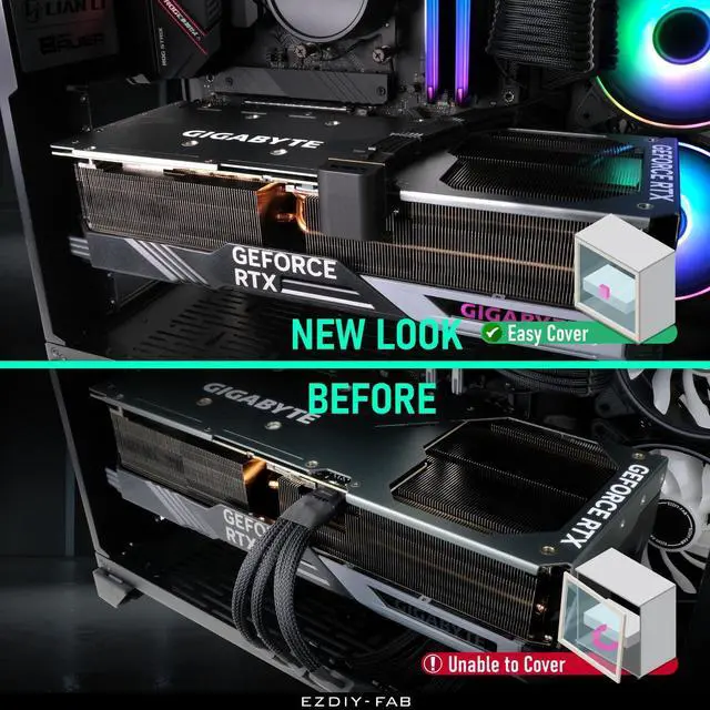 Alt view image 3 of 7 - 12VHPWR 12+4 Pin Angle Connector Power Adapter for RTX40' Series Graphics Card, Supports 600W Output, Comptatible to RTX4090,4080,4070ti -180 Degrees STD Type- Black-1 Pack