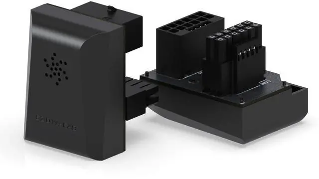 Main image of Vszerda PCIe 5.0 12VHPWR GPU Power Bridge, 12+4 Pin Angle Connector Power Adapter, for RTX40' Series GPUs, Compatible with RTX4090, 4080, 4070ti - Black 180° STD