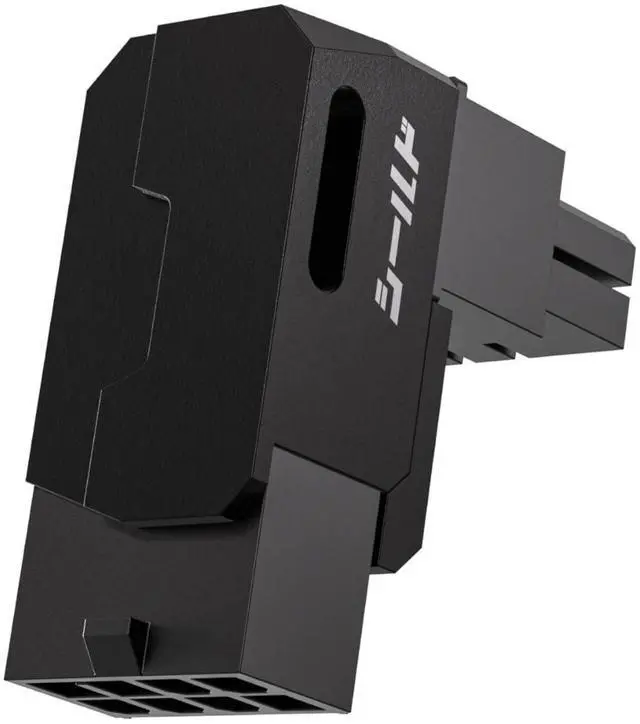 Main image of Vszerda Shield Series 8-Pin PCIe GPU Power Adapter,90-Degree Angled Connector, Aluminum Design for Graphics Cards  Standard Type,Black-1 Pack