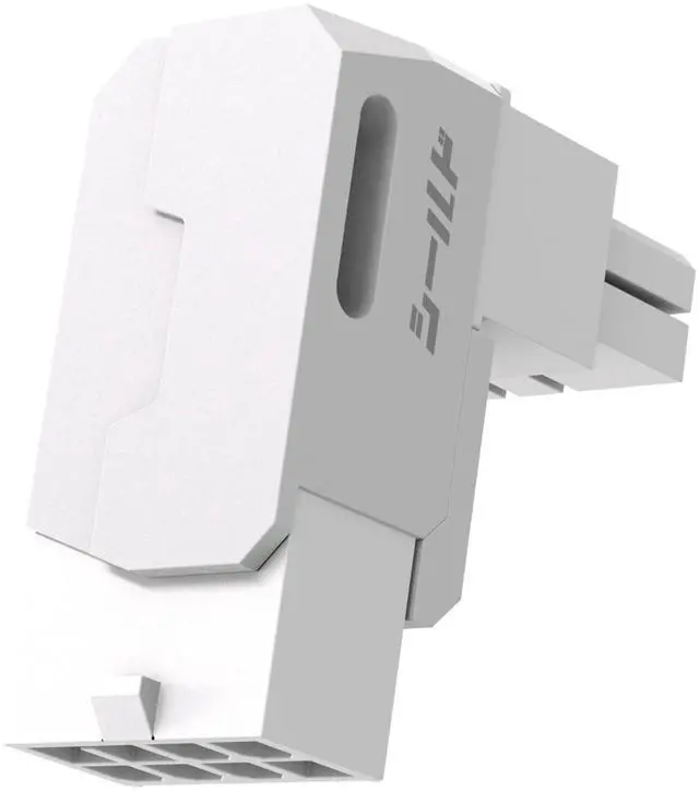 Main image of Vszerda Shield Series 8-Pin PCIe GPU Power Adapter,90-Degree Angled Connector, Aluminum Design for Graphics Cards  Standard Type,White-1 Pack