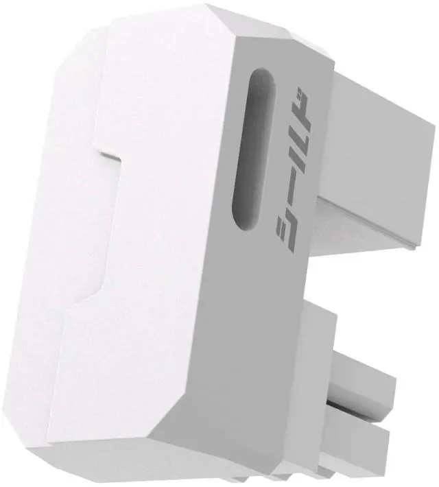 Main image of Vszerda Shield Series 8-Pin PCIe GPU Power Adapter,180-Degree U-Turn Angled Connector, Aluminum Design for Graphics Cards  Reverse Type,White-1 Pack