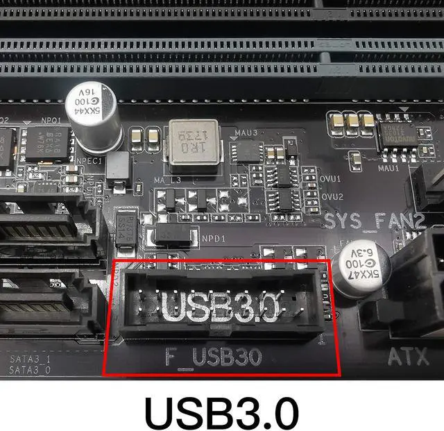 Alt view image 4 of 6 - BUCIER USB 3.0 (3.1 Gen 1) Internal (19-Pin) Header to USB 3.1/3.2 Type-C (20-Pin) A-Key Front Panel Adapter
