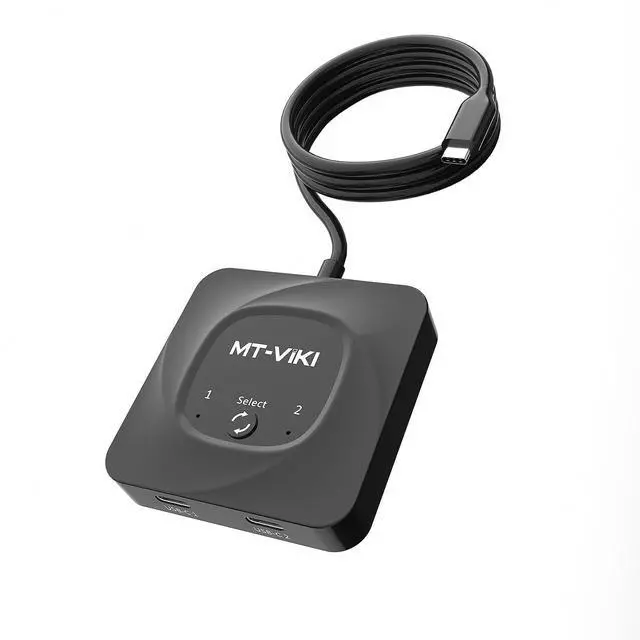 Main image of MT-VIKI 8K60Hz Bidirectional USB C Switch 2 in 1 Out Type C Switcher 1 in 2 Out 4K@120Hz 10Gbps Data Transmission PD 100W Charging