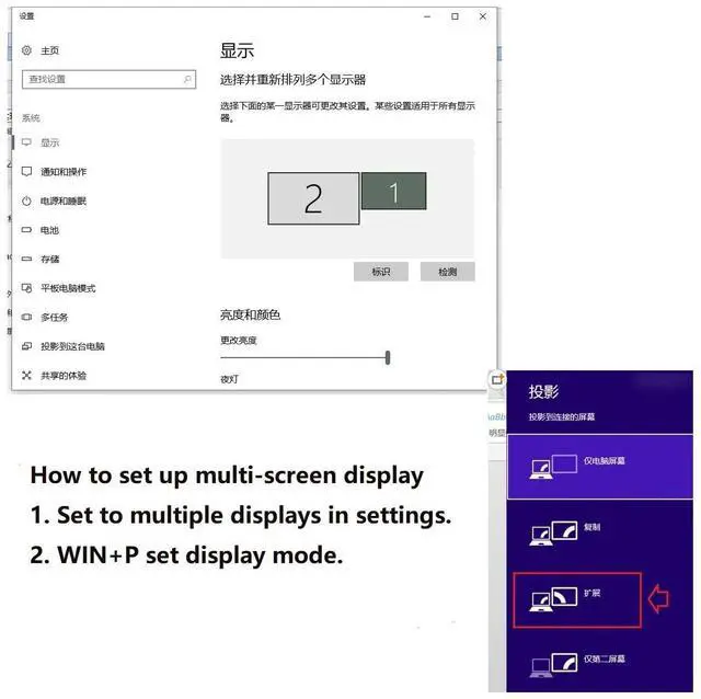 Alt view image 7 of 7 - BUCIER HDMI Male to 2 HDMI Female 1 in 2 Out Splitter Cable Adapter Converter Single Male to Dual Female Y Switch Extension HDTV Cord
