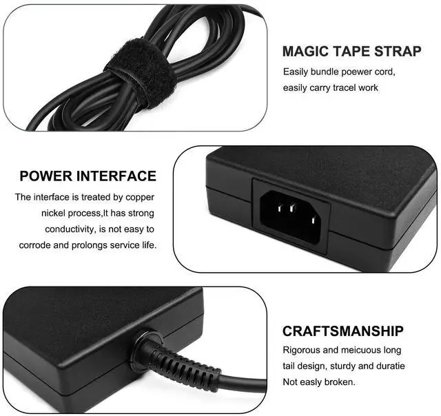 Alt view image 7 of 7 - 240W USB Tip Charger for GE76 GE66 GP76 GP66 GS77 MS-17K3 A20-240P2A A240A007P S93-0409410-C54 (Not Work with Delta 15 Series, not Replace 280w)