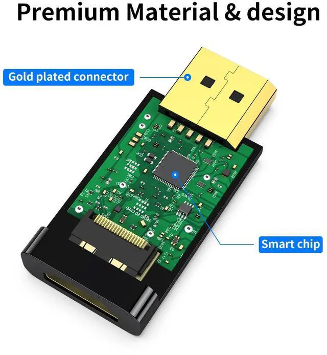 Alt view image 4 of 6 - BUCIER 4K DisplayPort to HDMI Adapter 10 Pack,24K Gold Plated Uni-Directional Display Port DP to HDMI Passive Adapter Compatible for HP, HDTV, AMD,  GPU,Projector, PC,Desktop