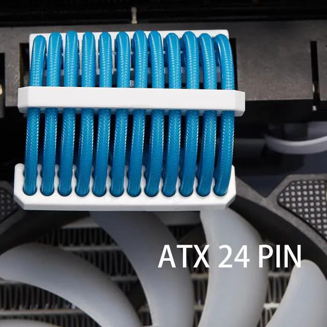 Alt view image 6 of 6 - Vszerda Cable Comb Kit for Power Cable,Sleeve Management Tools Wire Organizer Comb Includes 4x24 P+4x16P+12x8P+4x6P Computer Case Water Cooling Cable Organizer(Clear)
