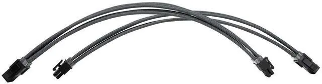 Alt view image 6 of 6 - Vszerda Sleeve Extension Power Supply Cable Kit 18AWG ATX 24P+ EPS 8-P+PCI-E8-P with Combs for PSU to Motherboard/GPU (Grey)