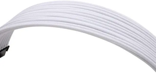 Alt view image 5 of 6 - Vszerda Sleeve Extension Power Supply Cable Kit 18AWG ATX 24P+ EPS 8-P+PCI-E8-P with Combs for PSU to Motherboard/GPU (White)