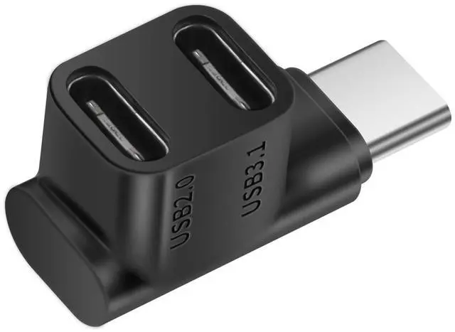 Main image of Vszerda Dual USB C Data Splitter Adapter 2-in-1 USB Type C Connectors Support 100W Fast Charge, USB3.1 (10Gbps) Data Transfer and 4K (60Hz) Resolution