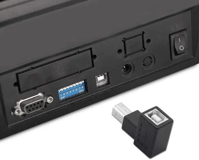 Alt view image 5 of 6 - Vszerda USB 2.0 Type-B Printer Adapter, 2 Pack 90 Degrees USB 2.0 B Male to Type-B Female Printer Adapter for Printer, Scanner, Mobile HDD and MoreUp Angle