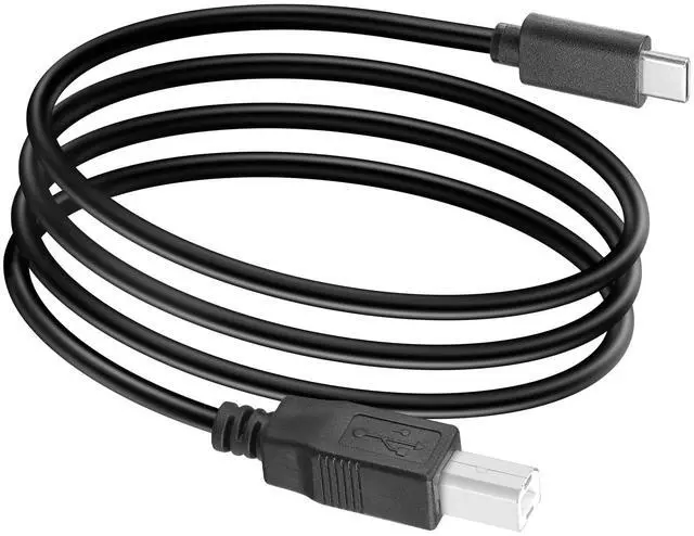 Main image of Vszerda 3FT USB C Printer Scanner Cable USB B to USB C MIDI Cord Compatible Digital Piano MIDI Controller DJ Controller