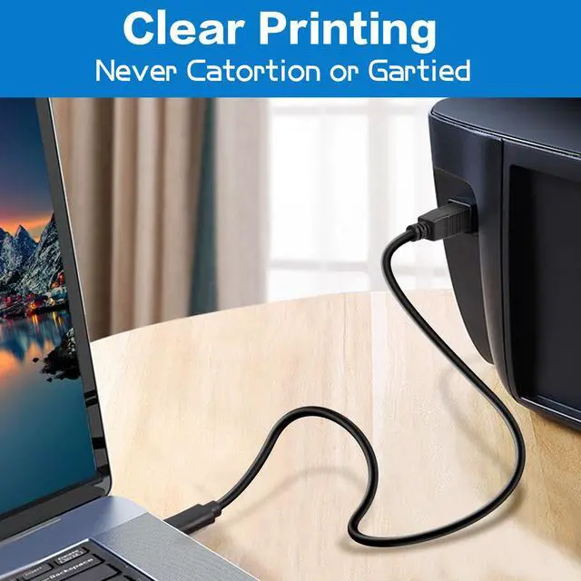 Alt view image 3 of 6 - Vszerda 3FT USB C Printer Scanner Cable USB B to USB C MIDI Cord Compatible Digital Piano MIDI Controller DJ Controller