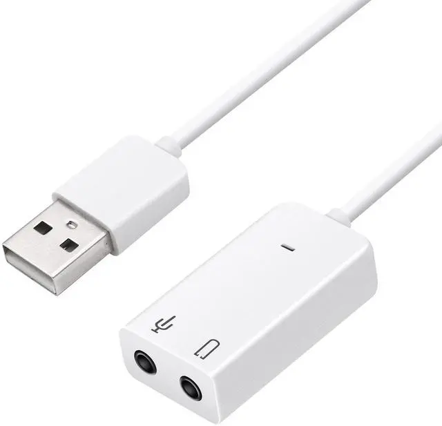 Main image of Vszerda USB Sound Card Adapter 7.1 Channel External Audio Adapter Stereo Sound Card Converter 3.5mm AUX Microphone Jackfor Windows, MAC, Linux, PC,Laptop, Desktops