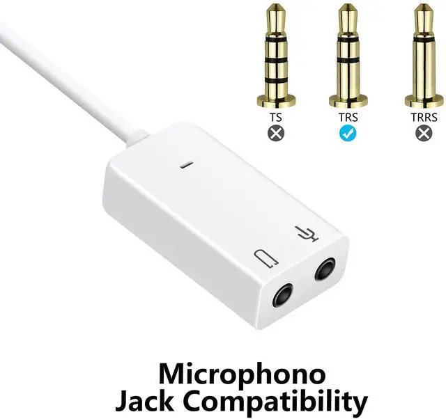 Alt view image 3 of 6 - Vszerda USB Sound Card Adapter 7.1 Channel External Audio Adapter Stereo Sound Card Converter 3.5mm AUX Microphone Jackfor Windows, MAC, Linux, PC,Laptop, Desktops