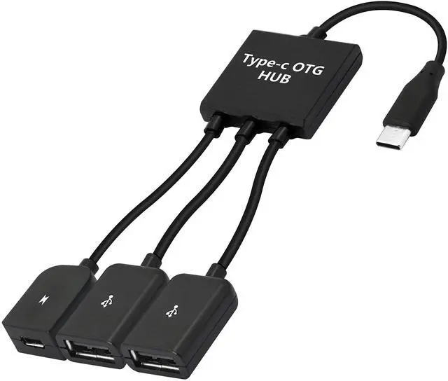 Main image of Vszerda USB C to Dual USB Adapter USB Type-C Male to 2 USB Female OTG Splitter with Micro for Android Tablet Pc and Smart Phone and More