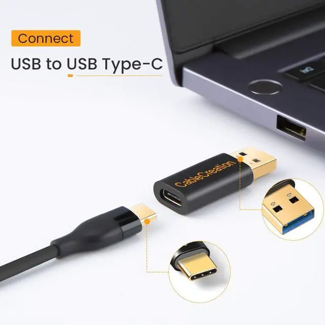 Alt view image 3 of 7 - USB C Female to USB Male Adapter, 5Gbps USB C to USB Adapter