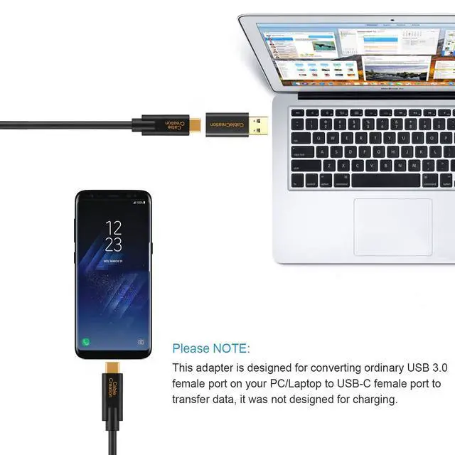 Alt view image 7 of 7 - USB C Female to USB Male Adapter, 5Gbps USB C to USB Adapter