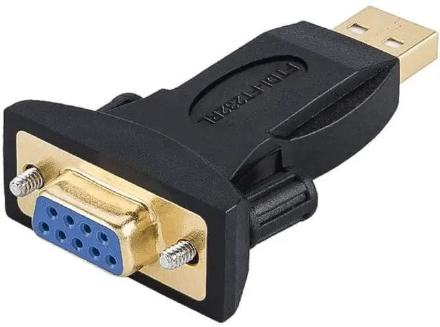 Main image of CableCreation USB to RS232 Adapter with FTDI Chipset, USB 2.0 Male to RS232 Female DB9 Serial Converter for Cashier Register, Modem, Scanner, Industriual Machinery, CNC and Above,Black