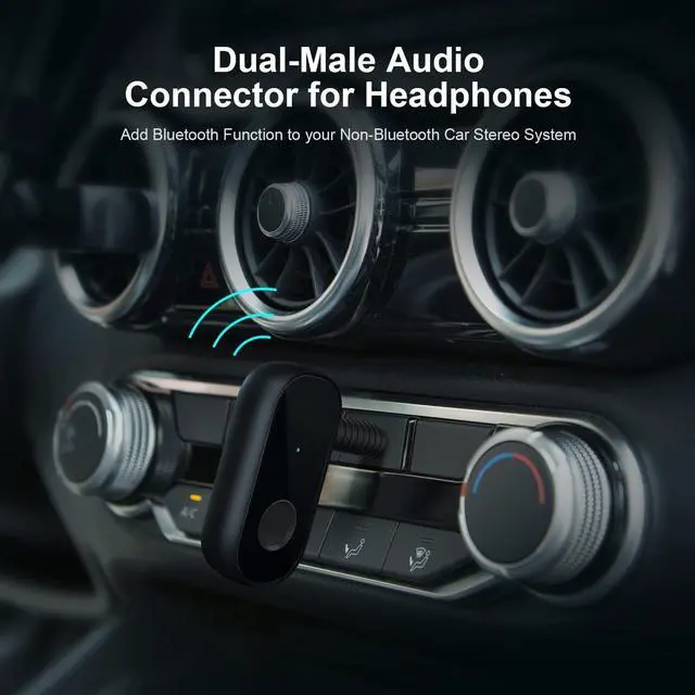 Alt view image 2 of 7 - 2 Pack 3.5mm 1/8 Stereo Jack to 3.5mm Audio Male to Male Adapter Connectors Gold Plated Compatible with for TaoTronics, Mpow BH129 Bluetooth Receiver