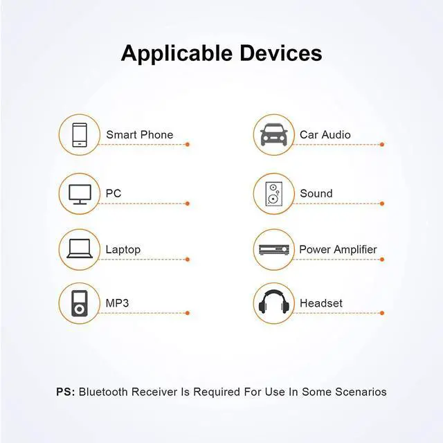 Alt view image 6 of 7 - 2 Pack 3.5mm 1/8 Stereo Jack to 3.5mm Audio Male to Male Adapter Connectors Gold Plated Compatible with for TaoTronics, Mpow BH129 Bluetooth Receiver
