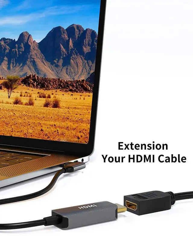 Alt view image 5 of 7 - HDMI to DVI Cable, 0.15 m Bi-Directional HDMI Female to DVI (24+1) Male Adapter Cable, HDMI DVI Conveter, Support 1080P, 3D, Gold-Plated, 0.5 Ft/Black