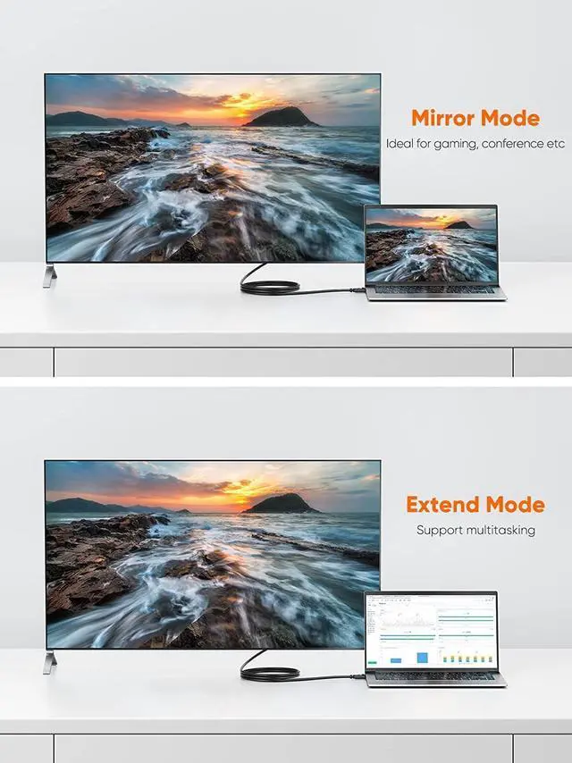Alt view image 5 of 7 - 6ft DP to VGA Cable, Black, Supports 1080P@60Hz, Connects DisplayPort Devices to VGA Monitors, Displays, or Projectors