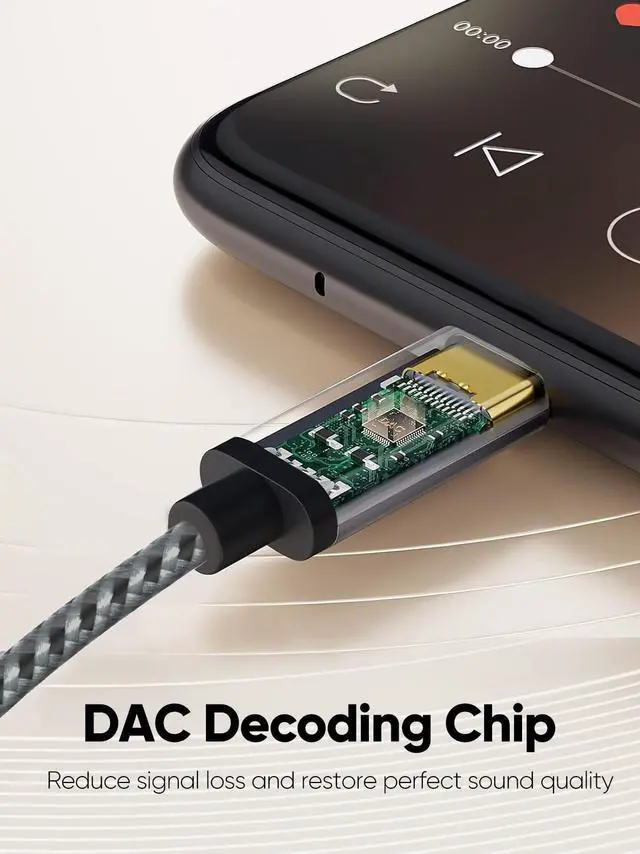 Alt view image 5 of 7 - USB C to 3.5mm Audio Cable with USB Charging Cable, Car Aux Cable, Type C to Aux Jack Headphone Car Stereo with 18W Charge for iPhone 16 15 Pro Max Plus, Galaxy S24/S23+, Pixel 9/8/7+