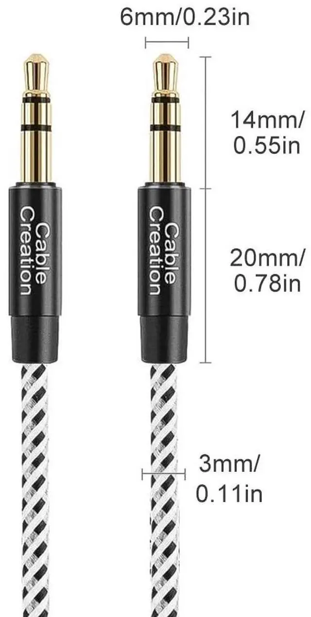 Alt view image 5 of 7 - KEHIPI 3.5mm Aux Cable 0.45meter, Short Male to Male 1/8 Audio Auxiliary Cord Braided Hi-Fi Sound for Car, Headphone Jack, Speaker, Home Stereos, Smartphone
